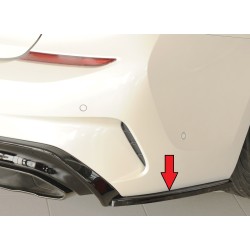 Rieger spoiler pod zadný nárazník na pravé straně pro BMW rad 3 G21 touring r.v. 03/19-06/22, plast ABS lakovaný do čiernej lesklej farby