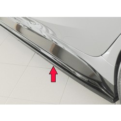 Rieger spoiler pod bočný prah mont. strana ľavá pro BMW rad 3 G80 M3 CS G34MKS sedan, 01/23-, plast ABS lakovaný do čiernej lesklej farby