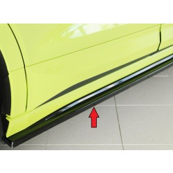 Rieger spoiler pod bočný prah mont. strana pravá pro Škoda Enyaq iV RS SUV (5AZ), 07/21-, plast ABS lakovaný do čiernej lesklej farby