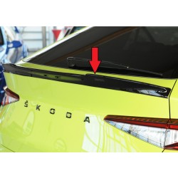 Rieger predĺženie veka kufra pro Škoda Enyaq iV RS coupe (5AC), plast ABS lakovaný do čiernej lesklej farby