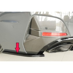 Rieger spoiler pod zadný nárazník na levé straně pro BMW i4 G26 G4C gran coupe (5-dver.) r.v. 11/21-, plast ABS lakovaný do čiernej lesklej farby