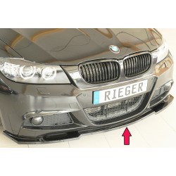 Rieger lipa pod predný nárazník pro BMW rad 3 E91 touring, 09/08-, plast ABS lakovaný do čiernej lesklej farby