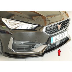 Rieger lipa pod predný nárazník pro Cupra Leon KL 5-dver. (ST/sportstourer), 09/20-, plast ABS lakovaný do čiernej lesklej farby