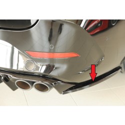 Rieger spoiler pod zadný nárazník na pravé straně pro Seat Leon KL 5-dver. (ST/sportstourer) r.v. 09/20-, plast ABS lakovaný do čiernej lesklej farby