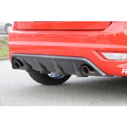 Rieger vložka zadného nárazníka pre Ford Focus 2 ST 3-dver., 5-dver. po faceliftu, plast ABS s povrchovou úpravou Carbon-Look