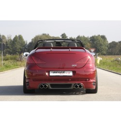 Rieger spojler pod zadný nárazník pre Peugeot 307 convertible CC vr. faceliftu r.v. 04/01-04/05, 05-05-, plast ABS s povrchovou úpravou Carbon-Look