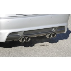 Rieger vložka zadného nárazníka M3-Look pro BMW rad 3 E46 kabriolet, kupé, sedan vr. faceliftu, plast ABS s povrchovou úpravou Carbon-Look