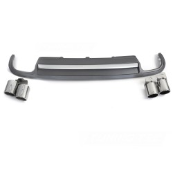 Audi A4 B8 2008-2011 - difúzor zadného nárazníka SPORT S STYLE silver