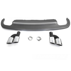 Audi A5 8F/8T 2011-2016 - difúzor zadného nárazníka SPORT S STYLE strieborný