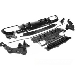 Mercedes Benz W205 18- - difúzor zadného nárazníka GLOSSY BLACK SPORT
