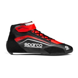 Pretekársky topánky Sparco SKID, s homologáciou FIA, farba: čierno-červená