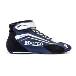 Pretekársky topánky Sparco SKID, s homologáciou FIA, farba: modro-biela
