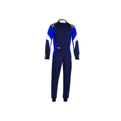 Pretekárska kombinéza Sparco Competition, homologácia FIA, farba: tmavomodrá-modrá