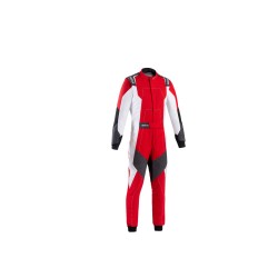 Pretekárska kombinéza Sparco X-LIGHT FULL EFFICIENCY, s homologáciou FIA, farba: červeno-biela